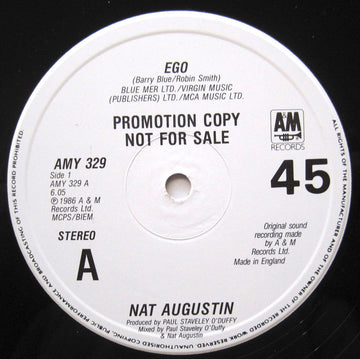 Nat Augustin : Ego (12", Promo)