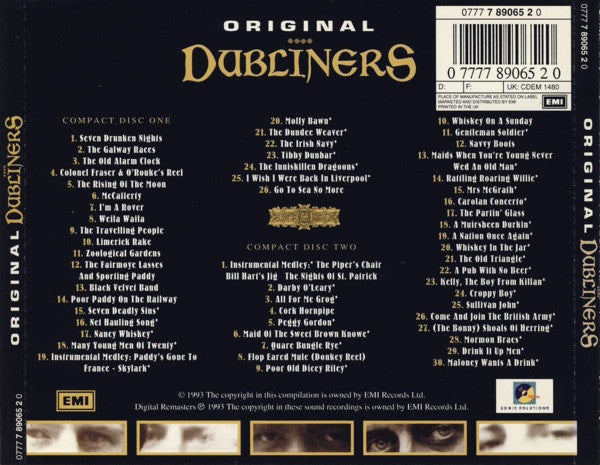 The Dubliners : Original Dubliners (1966-1969) (2xCD, Comp, RM)