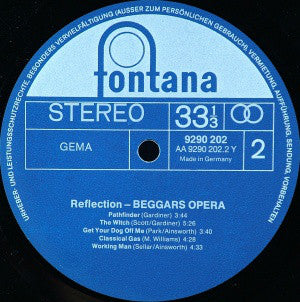 Beggars Opera : Reflection (LP, Comp)