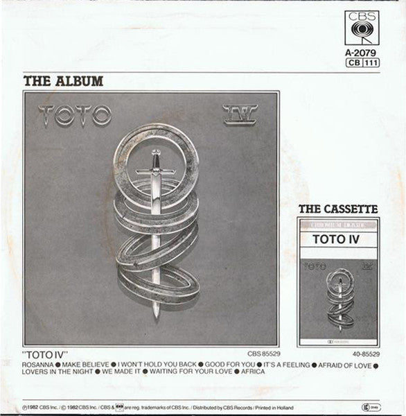 Toto : Rosanna (7", Single)