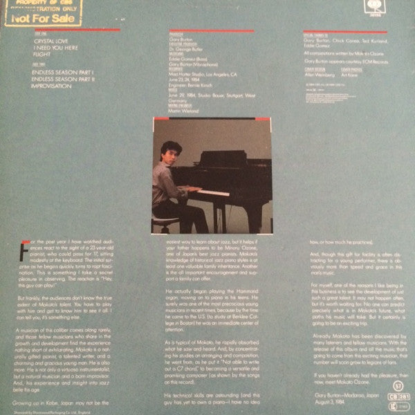 Makoto Ozone : Makoto Ozone (LP, Album)