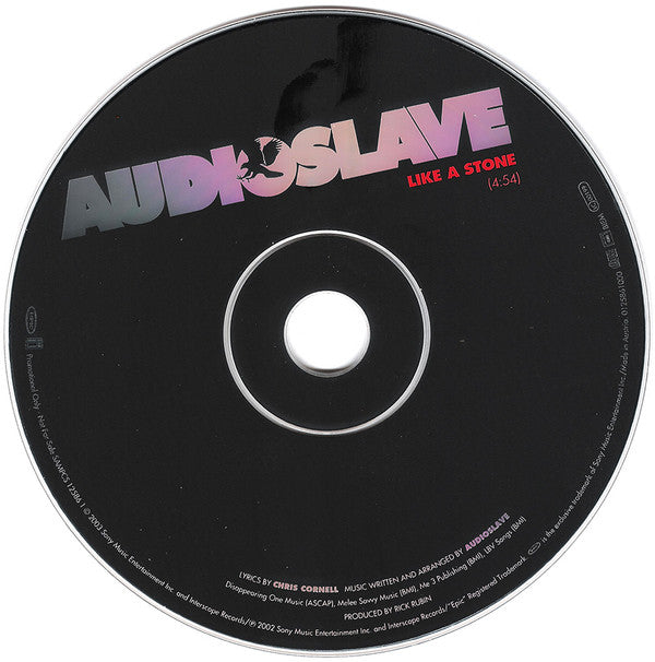 Audioslave : Like A Stone (CD, Single, Promo)