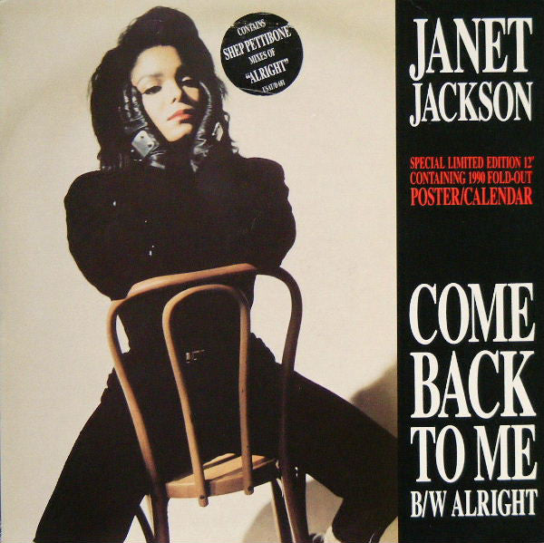 Janet Jackson : Come Back To Me / Alright (12", Single, Ltd, Pos)