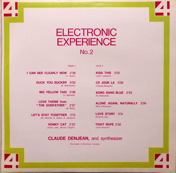 Claude Denjean : Open Circuit - Electronic Expérience N°2 (LP, Album)