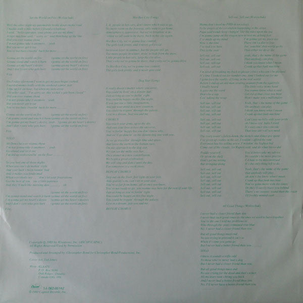 Klaatu : Endangered Species (LP, Album)