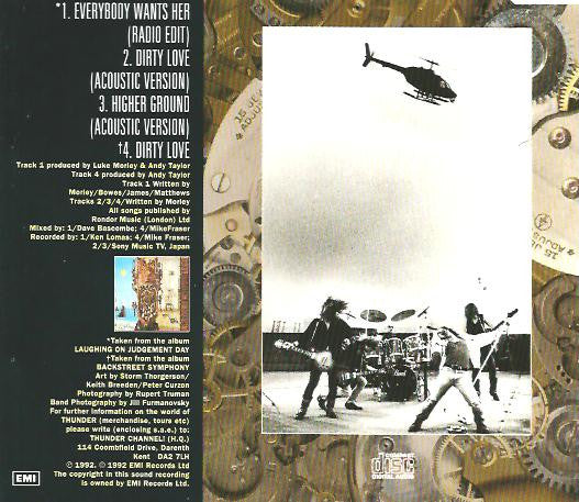 Thunder (3) : Everybody Wants Her (CD, Maxi, Ltd, Pic)