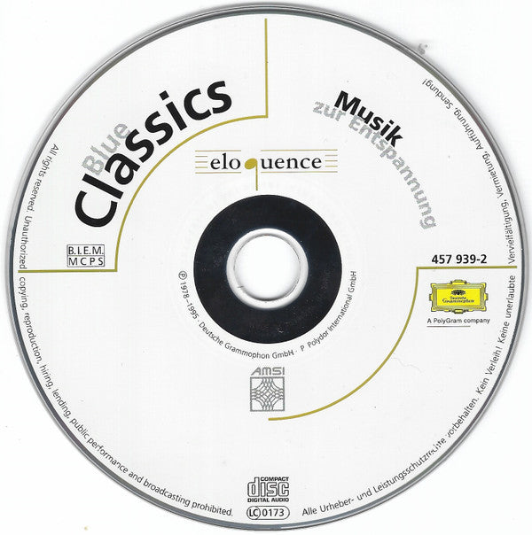 Various : Blue Classics (Musik Zur Entspannung) (CD, Comp)