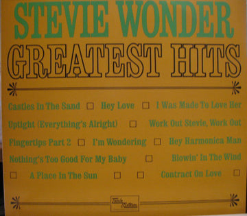 Stevie Wonder : Greatest Hits (LP, Comp, RE)