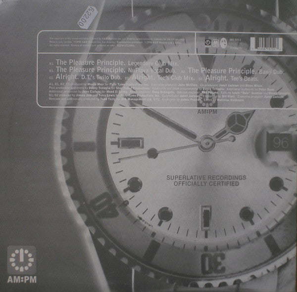 Janet Jackson : The Pleasure Principle (The Danny Tenaglia Mixes) / Alright (The Todd Terry Mixes) (2x12", Ltd)