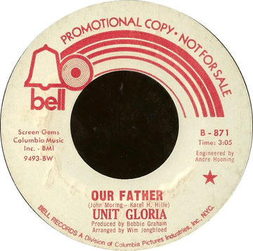 Unit Gloria : Our Father / Shadows On The Wall (7", Promo)