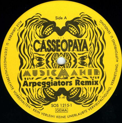 Antaris In Cooperation With Casseopaya : Musicmaker (Remixes) (12")