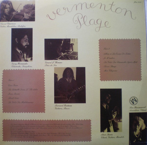 Vermenton Plage : Musique Cajun (LP, Album)