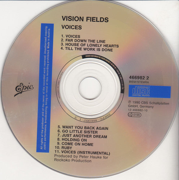 Vision Fields : Voices (CD, Album)