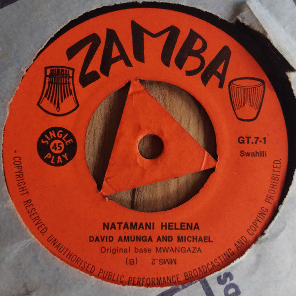 David Amunga & Michael (147) : America To Africa / Natamani Helena (7")