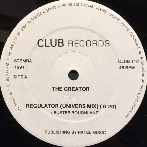 The Creator* : Regulator (12")