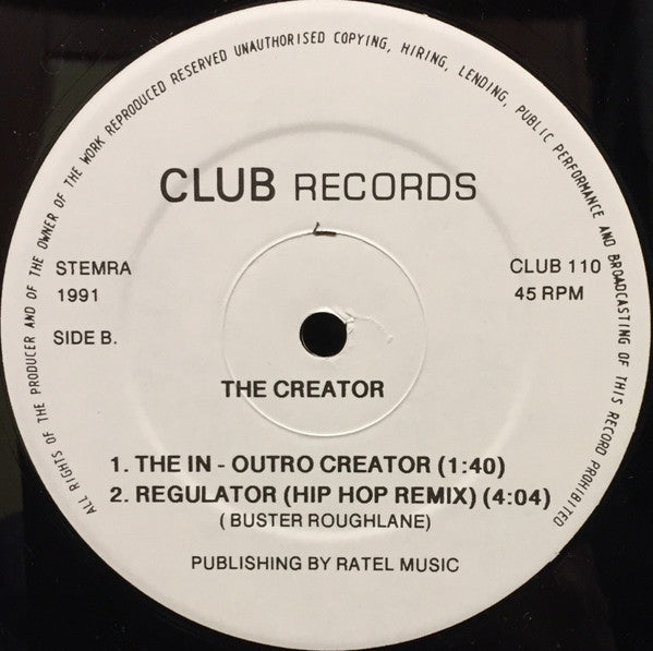 The Creator* : Regulator (12")