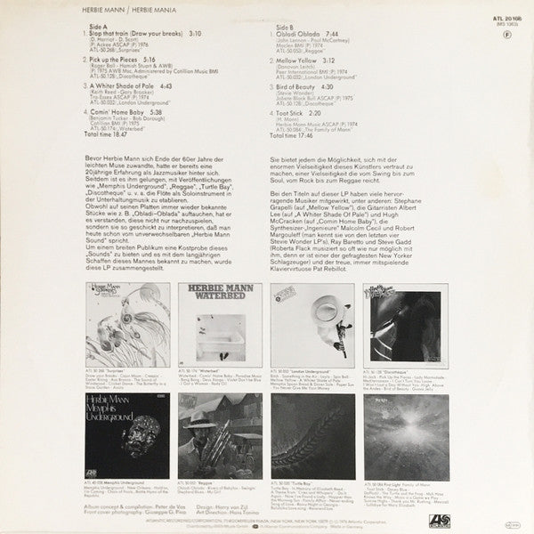 Herbie Mann : Herbie Mania (LP, Comp)