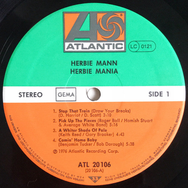 Herbie Mann : Herbie Mania (LP, Comp)