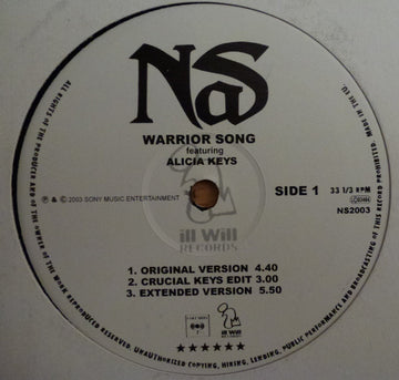 Nas : Warrior Song (12")