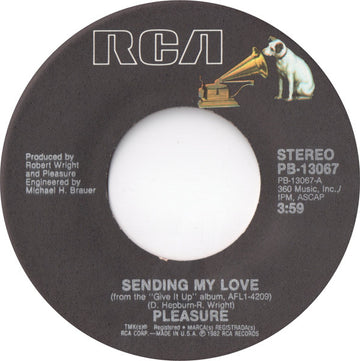 Pleasure (4) : Sending My Love (7", Single, Red)