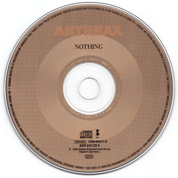 Anthrax : Nothing (CD, Maxi, CD2)