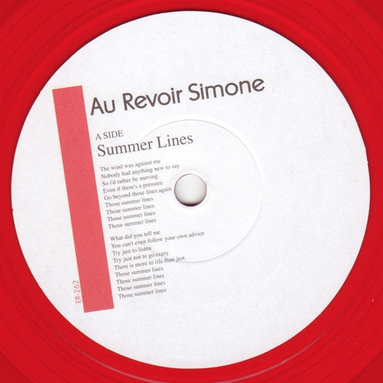 Au Revoir Simone : Summer Lines (7", Red)