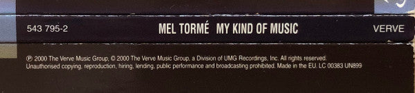 Mel Tormé : My Kind Of Music (CD, Album, RE, RM, Dig)