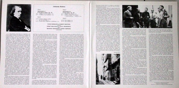 Johannes Brahms, Ensemble Yehudi Menuhin : Les 2 Sextuors (2xLP, Album, Gat)