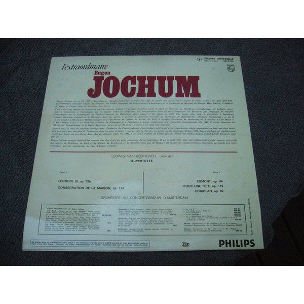 Eugen Jochum, Ludwig van Beethoven : L'extraordinaire Eugen Jochum, Beethoven Ouvertures (LP)