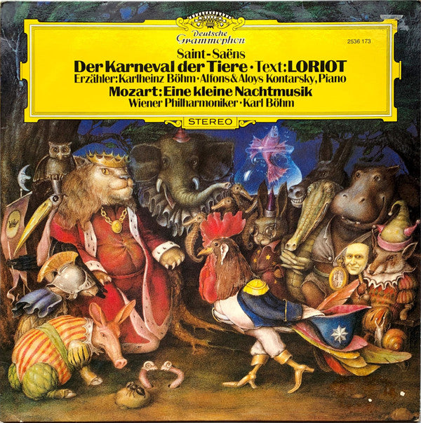 Camille Saint-Saëns - Wolfgang Amadeus Mozart / Alfons & Aloys Kontarsky - Wiener Philharmoniker - Karl Böhm : Carnaval Des Animaux / Eine Kleine Nachtmusik (LP, Album)