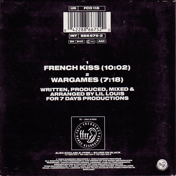 Lil' Louis : French Kiss (CD, Single)