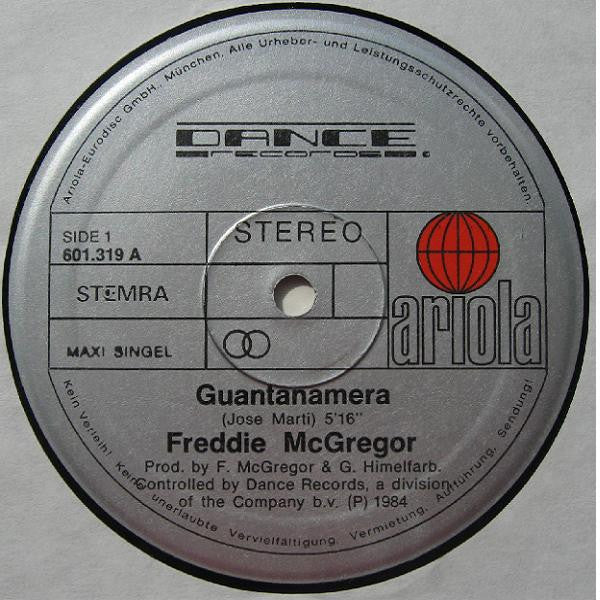 Freddie McGregor : Guantanamera (Maxi Version) (12", Maxi)