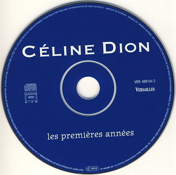 Céline Dion : Les Premieres Années (CD, Comp, RE)