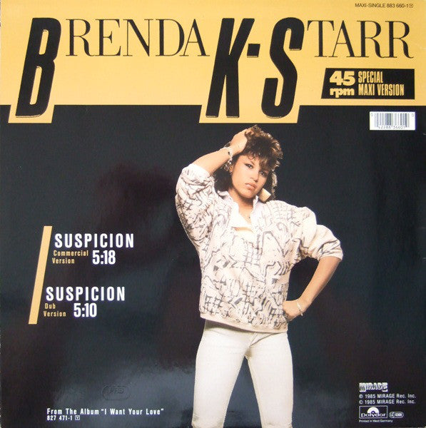 Brenda K. Starr : Suspicion (12", Maxi)