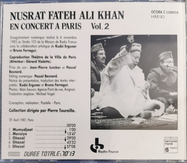 Nusrat Fateh Ali Khan : En Concert A Paris Vol. 2 (CD, RE)