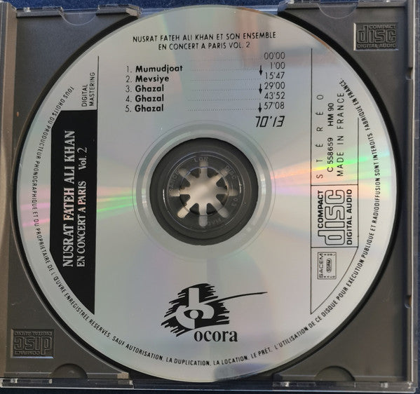 Nusrat Fateh Ali Khan : En Concert A Paris Vol. 2 (CD, RE)