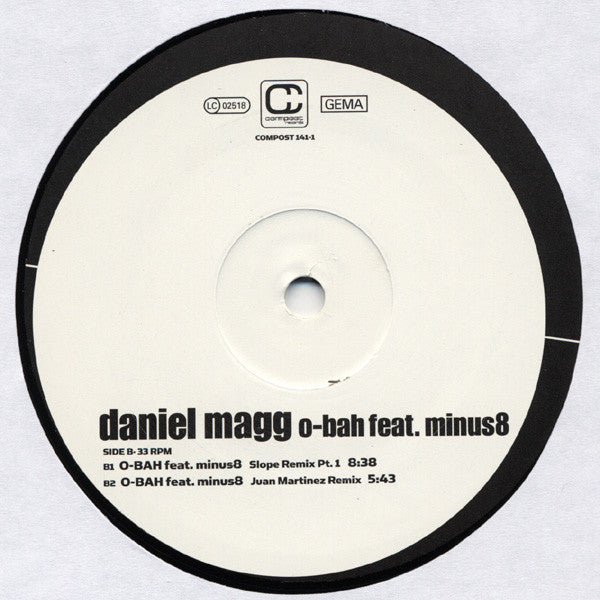 Daniel Magg Featuring Minus 8 : O-Bah (12")