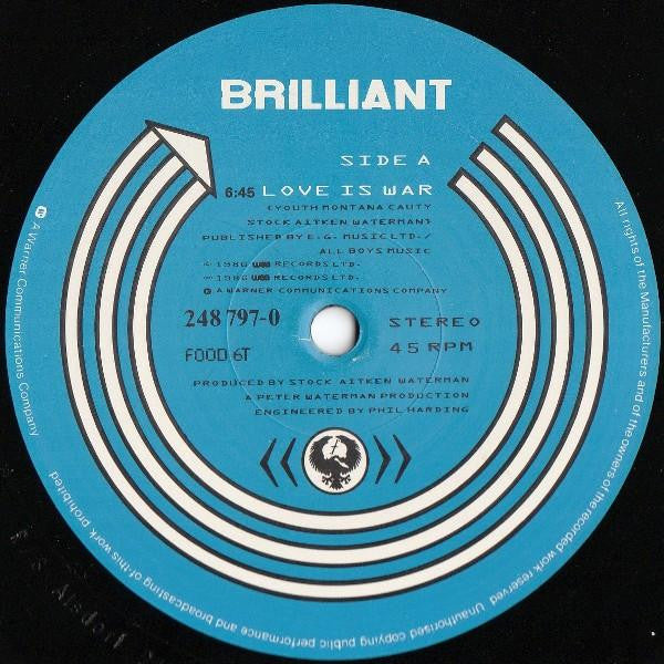 Brilliant : Love Is War (12")