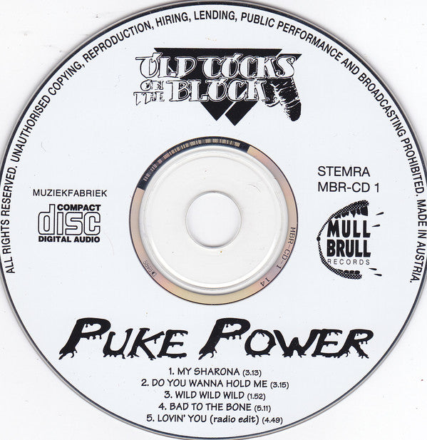 Old Cocks On The Block : Puke Power (CD, MiniAlbum)