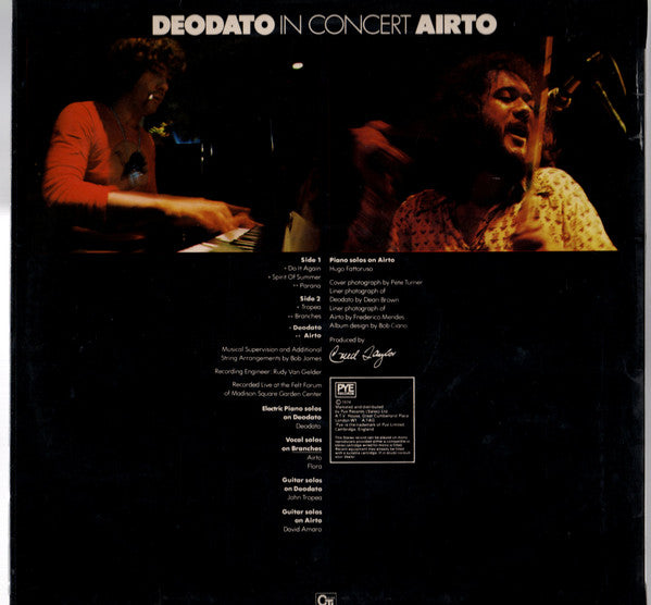 Eumir Deodato / Airto Moreira : In Concert (LP, Album)