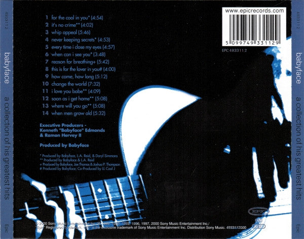 Babyface : A Collection Of His Greatest Hits (CD, Comp)
