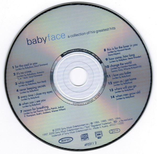 Babyface : A Collection Of His Greatest Hits (CD, Comp)