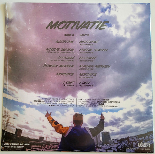 Hairo : Motivatie (12", EP, Dlx, Num, Pin)