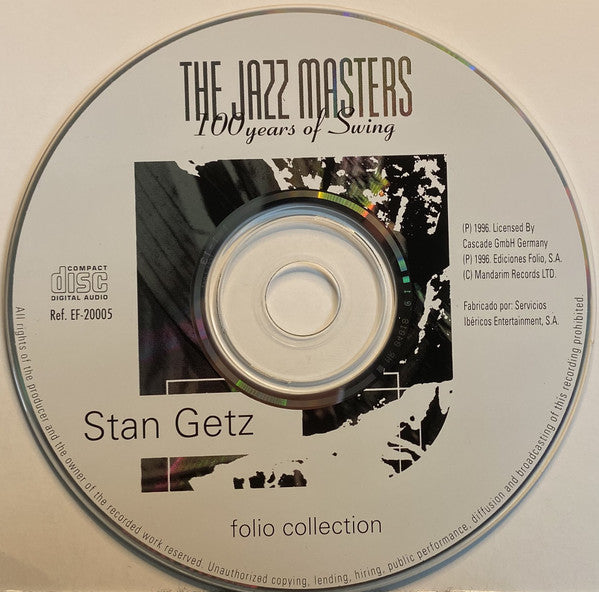 Stan Getz : The Jazz Masters - 100 Años De Swing (CD, Comp)