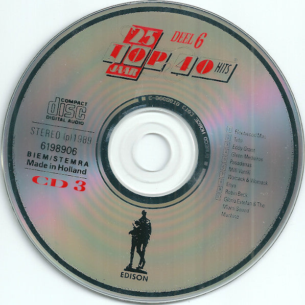 Various : 25 Jaar Top 40 Hits - Deel 6 - 1985-1988 (3xCD, Comp)