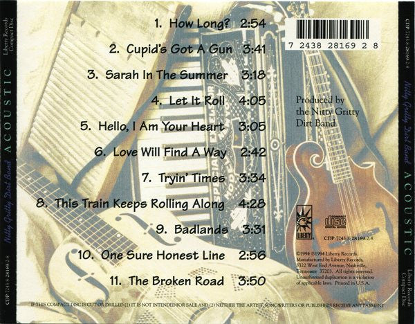 Nitty Gritty Dirt Band : Acoustic (CD, Album)
