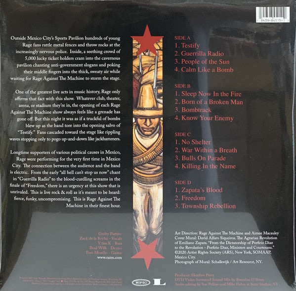 Rage Against The Machine : The Battle Of Mexico City (Album, RSD, RE + LP, Gre + LP, Red)