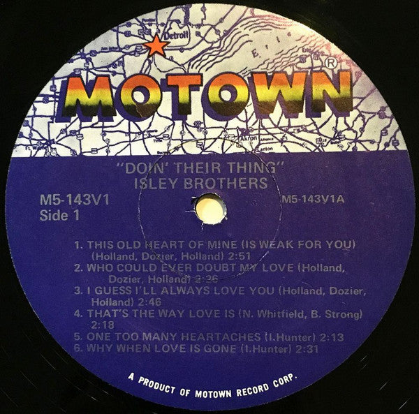 The Isley Brothers : Doin’ Their Thing (LP, Comp, RE)