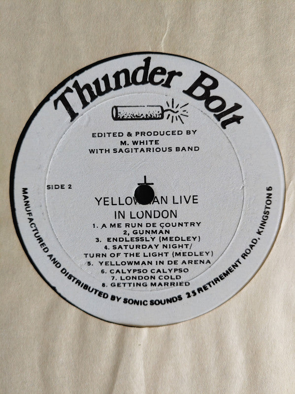 Yellowman : Live In London (LP, Album, Bla)