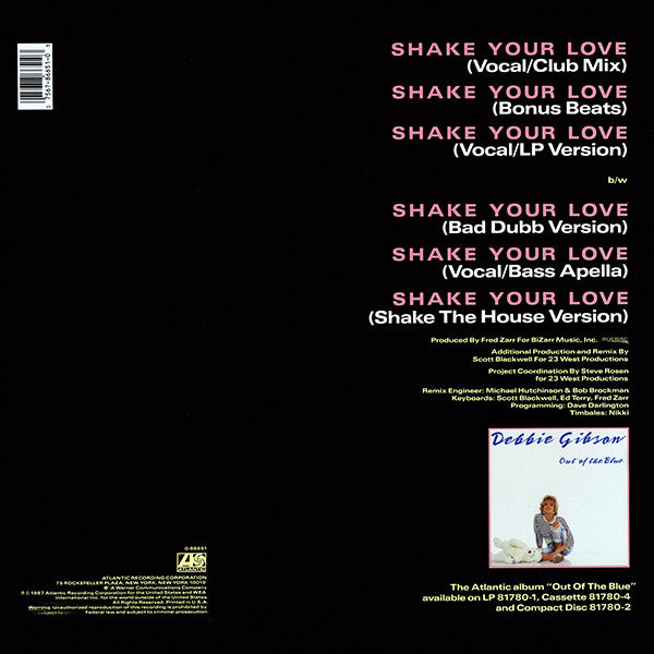 Debbie Gibson : Shake Your Love (12", SP )
